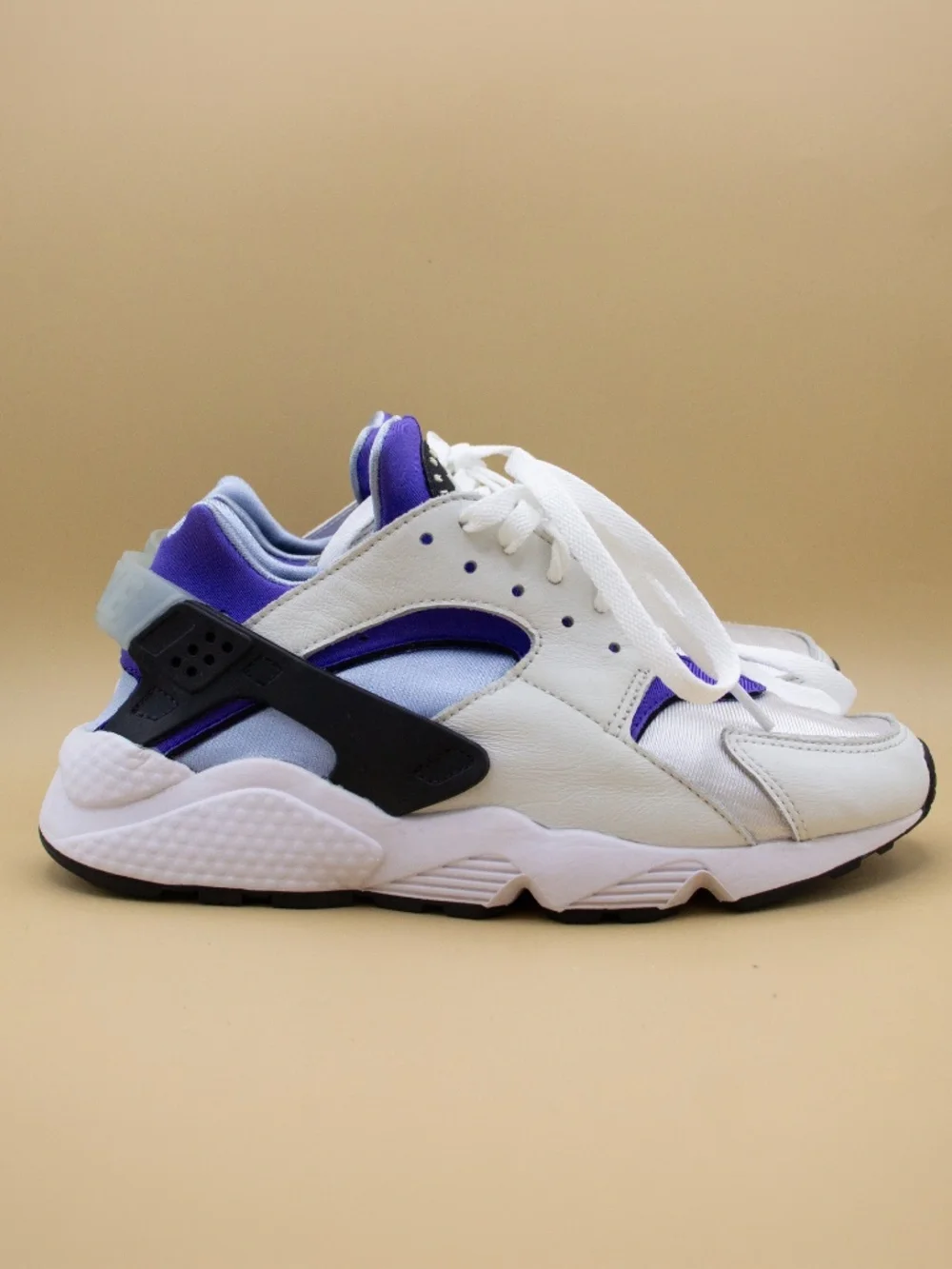Nike Air Huarache Aluminum White Blue Athletic Shoes DH4439-100 Women's Size 8.5
